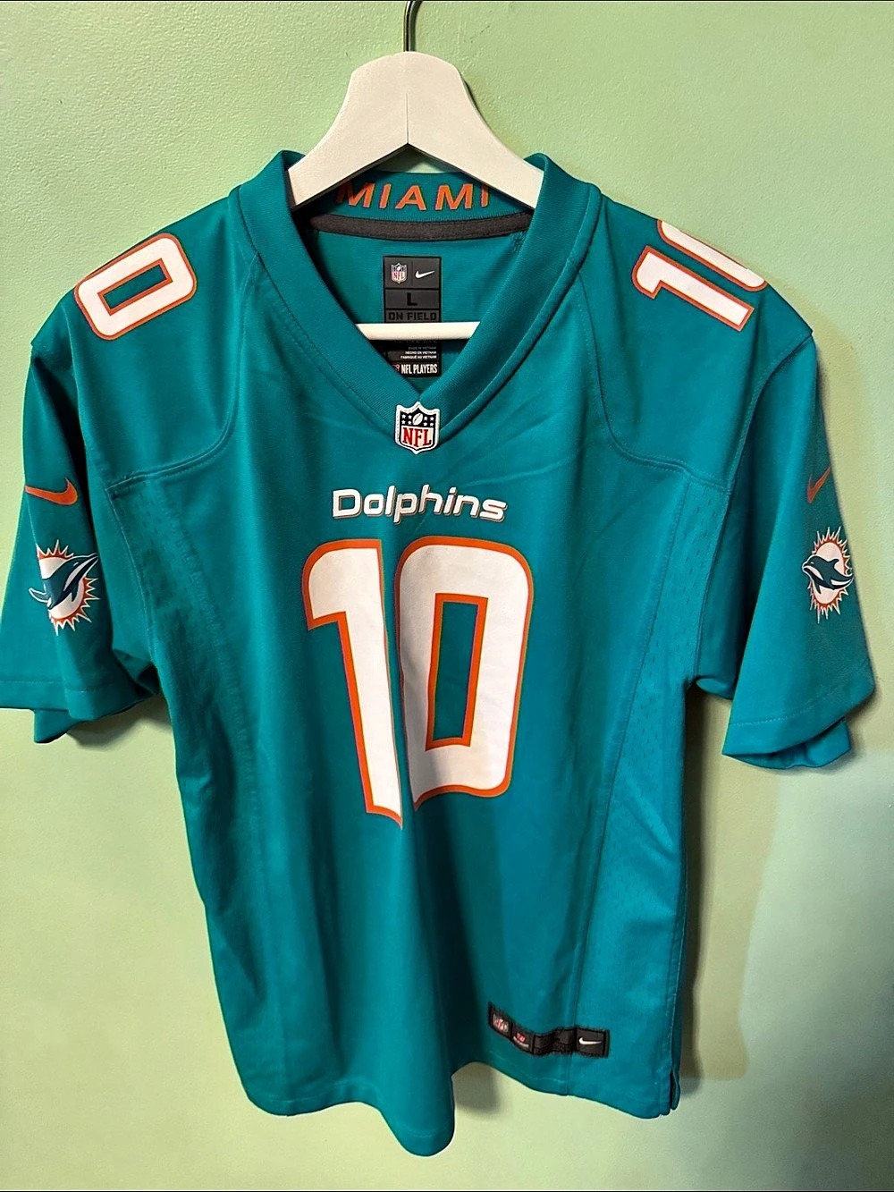 Nike Miami Dolphins Ryan Tannehill #10 On Field jersey NFL On Field Jersey Blue